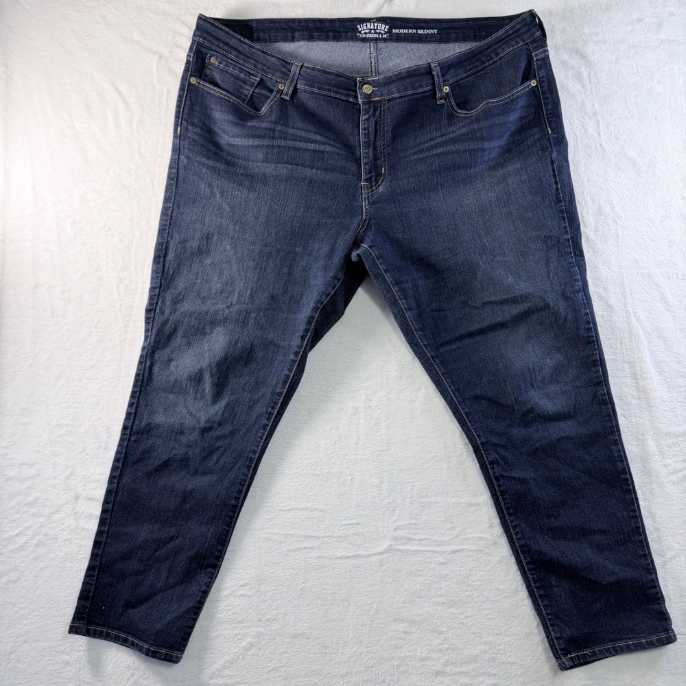 Signature by Levi Strauss & Co Modern Skinny Jeans‎ Dark Wash Denim 24 S/C